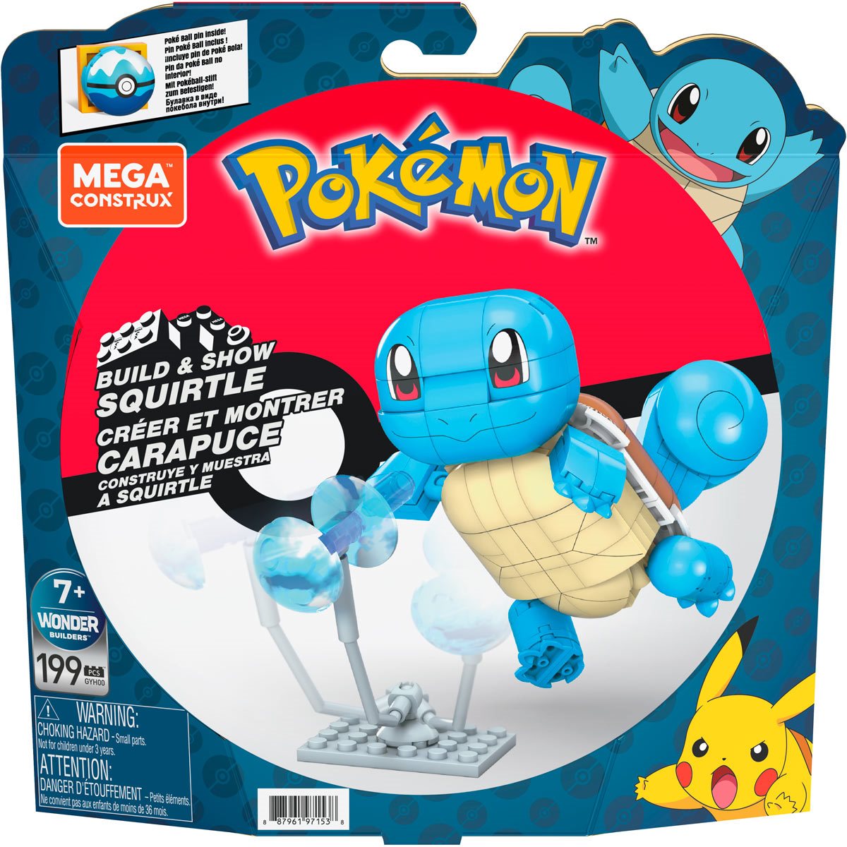 Mega Construx Pokémon Squirtle Building Set - 199pcs