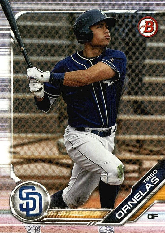 2019 Bowman Prospects Tirso Ornelas #BP-7 San Diego Padres