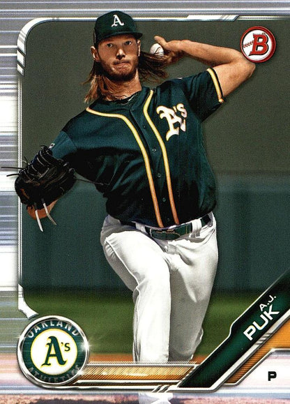 2019 Bowman Prospects A.J. Puk #BP-17 Oakland Athletics