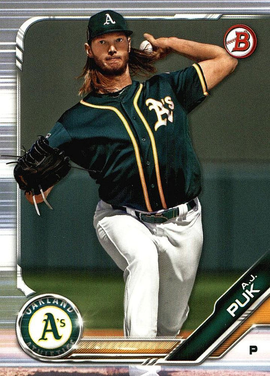 2019 Bowman Prospects A.J. Puk #BP-17 Oakland Athletics