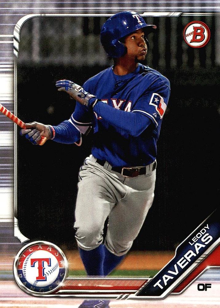 2019 Bowman Prospects Leody Taveras #BP-18 Texas Rangers