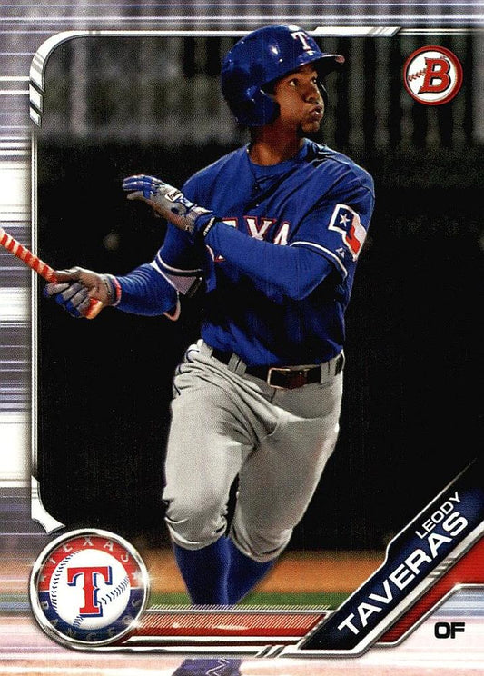 2019 Bowman Prospects Leody Taveras #BP-18 Texas Rangers