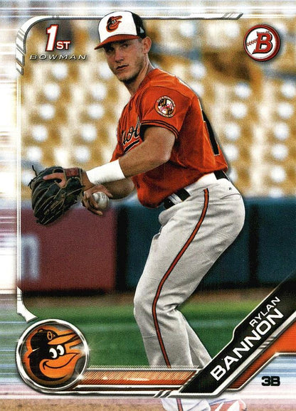 2019 Bowman Prospects Rylan Bannon #BP-23 Baltimore Orioles