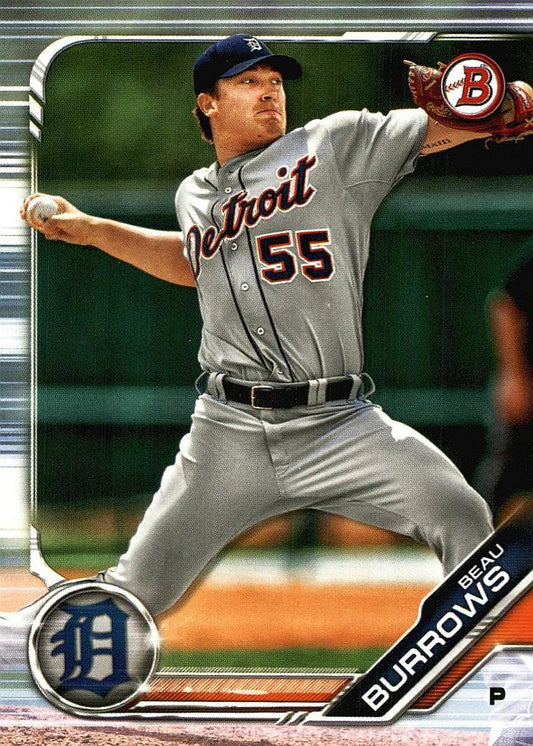 2019 Bowman Prospects Beau Burrows #BP-26 Detroit Tigers
