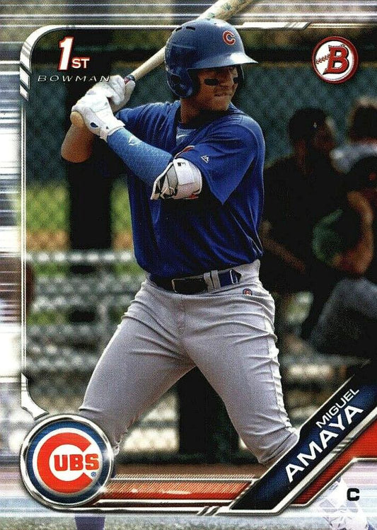 2019 Bowman Prospects Miguel Amaya #BP-35 Chicago Cubs
