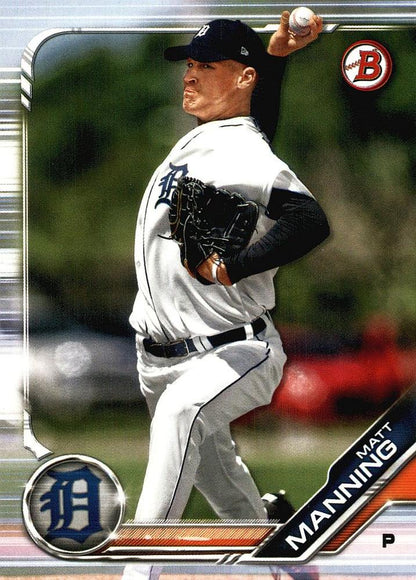 2019 Bowman Prospects Matt Manning #BP-85 Detroit Tigers