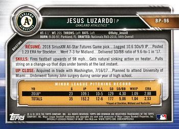 2019 Bowman Prospects Jesus Luzardo #BP-96 Oakland Athletics