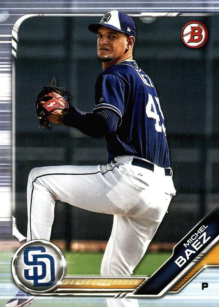 2019 Bowman Prospects Michel Baez #BP-106 San Diego Padres