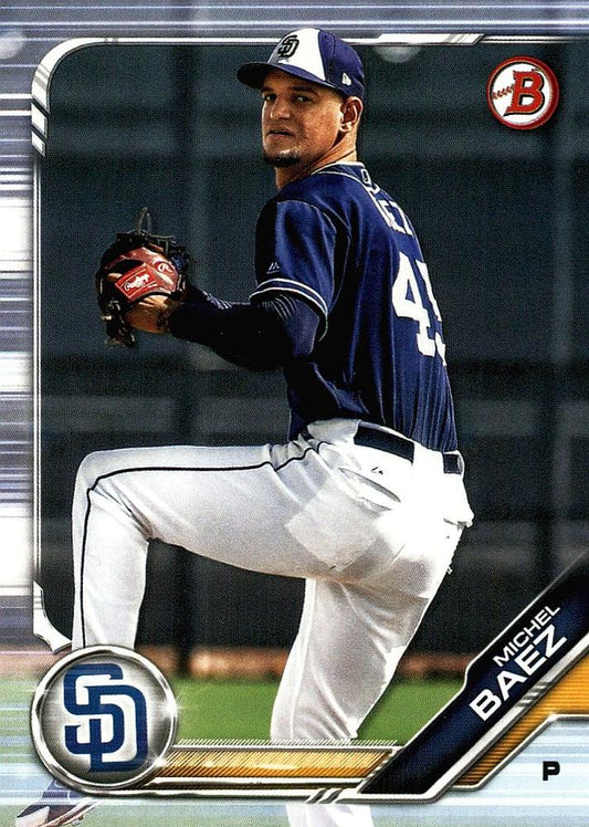 2019 Bowman Prospects Michel Baez #BP-106 San Diego Padres