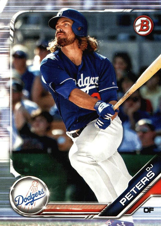 2019 Bowman Prospects DJ Peters #BP-124 Los Angeles Dodgers