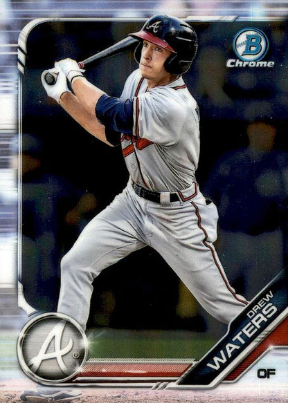 2019 Bowman Chrome Prospects Drew Waters BCP-126 Atlanta Braves