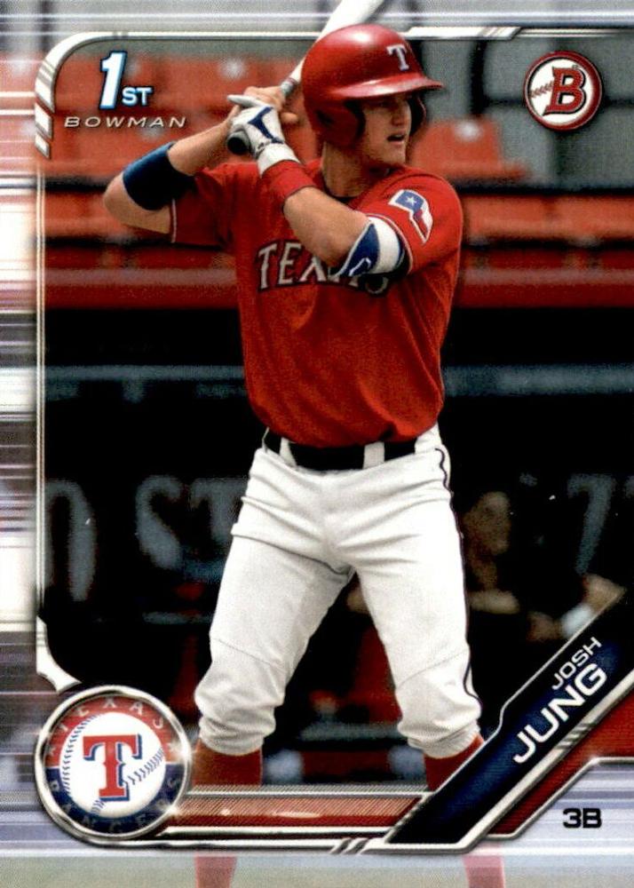 2019 Bowman Draft Josh Jung FBC BD-7 Texas Rangers