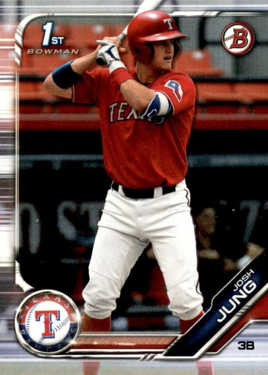 2019 Bowman Draft Josh Jung FBC BD-7 Texas Rangers