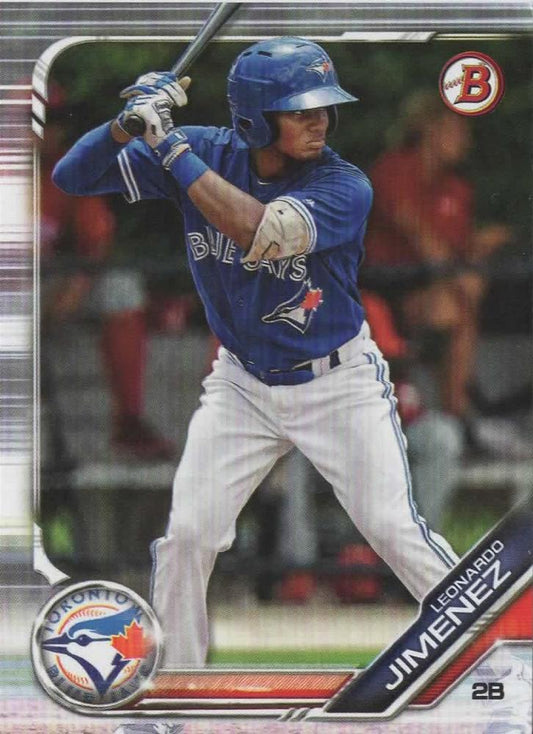2019 Bowman Draft Leonardo Jimenez BD-78 Toronto Blue Jays