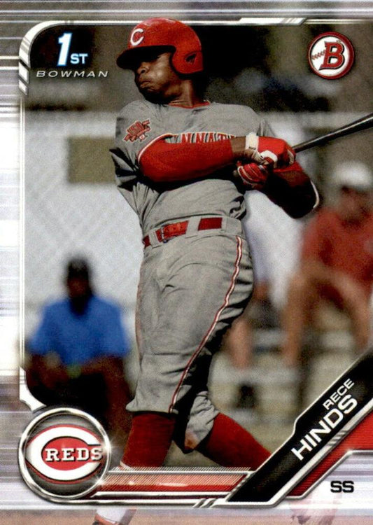 2019 Bowman Draft Rece Hinds FBC BD-131 Cincinnati Reds