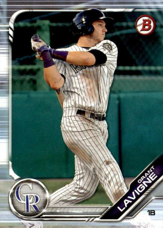 2019 Bowman Draft Grant Lavigne BD-188 Colorado Rockies