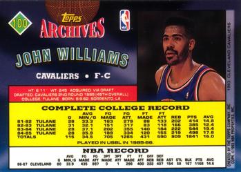 1992-93 Topps Archives John Williams  #100 Cleveland Cavaliers