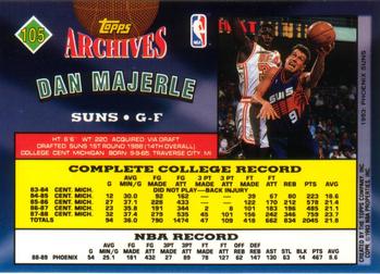 1992-93 Topps Archives Dan Majerle  #105 Phoenix Suns