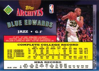 1992-93 Topps Archives Blue Edwards  #120 Utah Jazz