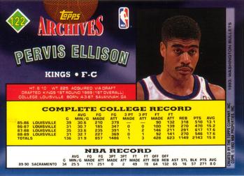 1992-93 Topps Archives Pervis Ellison  #122 Sacramento Kings