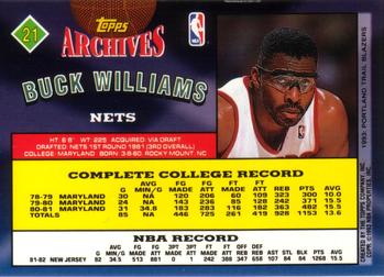 1992-93 Topps Archives Buck Williams  #21 New Jersey Nets