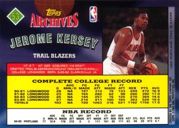 1992-93 Topps Archives Jerome Kersey  #53 Portland Trail Blazers