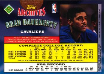 1992-93 Topps Archives Brad Daugherty  #78 Cleveland Cavaliers