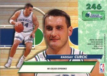 1992-93 Fleer Ultra Radislav Curcic RC #246 Dallas Mavericks