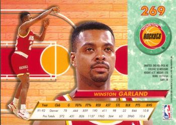 1992-93 Fleer Ultra Winston Garland #269 Houston Rockets