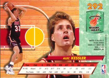 1992-93 Fleer Ultra Alec Kessler  #292 Miami Heat