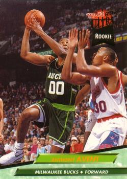 1992-93 Fleer Ultra Anthony Avent RC #295 Milwaukee Bucks