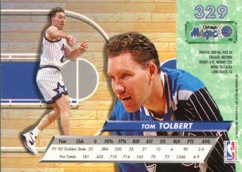 1992-93 Fleer Ultra Tom Tolbert  #329 Orlando Magic