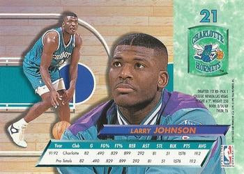 1992-93 Fleer Ultra Larry Johnson #21 Charlotte Hornets