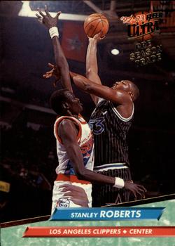 1992-93 Fleer Ultra Stanley Roberts #87 Los Angeles Clippers