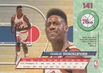 1992-93 Fleer Ultra Charles Shackleford #141 Philadelphia 76ers