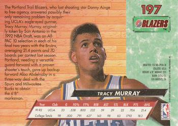 1992-93 Fleer Ultra Tracy Murray DPK, RC #197 Portland Trail Blazers