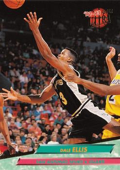 1992-93 Fleer Ultra Dale Ellis  #355 San Antonio Spurs