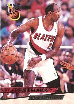 1993-94 Fleer Ultra Clyde Drexler #154 Portland Trail Blazers