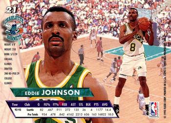 1993-94 Fleer Ultra Eddie Johnson #21 Charlotte Hornets