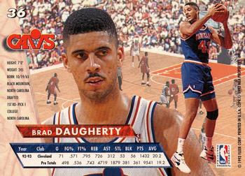 1993-94 Fleer Ultra Brad Daugherty #36 Cleveland Cavaliers