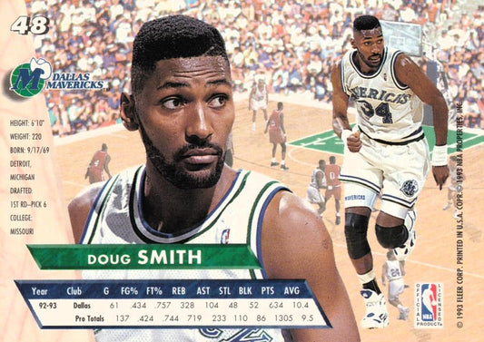 1993-94 Fleer Ultra Doug Smith #48 Dallas Mavericks