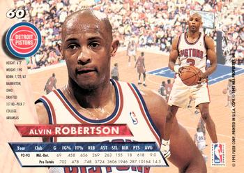 1993-94 Fleer Ultra Alvin Robertson #60 Detroit Pistons