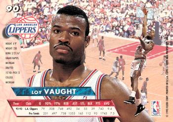 1993-94 Fleer Ultra Loy Vaught #90 Los Angeles Clippers