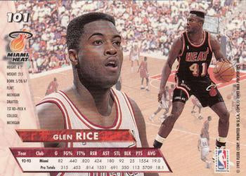 1993-94 Fleer Ultra Glen Rice #101 Miami Heat