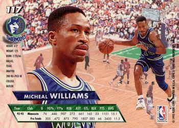 1993-94 Fleer Ultra Micheal Williams #117 Minnesota Timberwolves