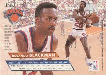 1993-94 Fleer Ultra Rolando Blackman #125 New York Knicks