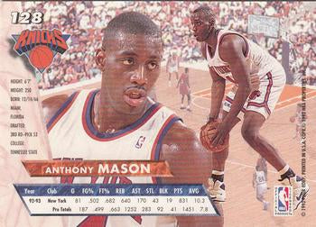 1993-94 Fleer Ultra Anthony Mason #128 New York Knicks