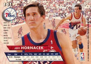 1993-94 Fleer Ultra Jeff Hornacek #141 Philadelphia 76ers