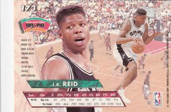 1993-94 Fleer Ultra J.R. Reid #173 San Antonio Spurs