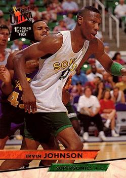 1993-94 Fleer Ultra Ervin Johnson DPK,RC #177 Seattle SuperSonics